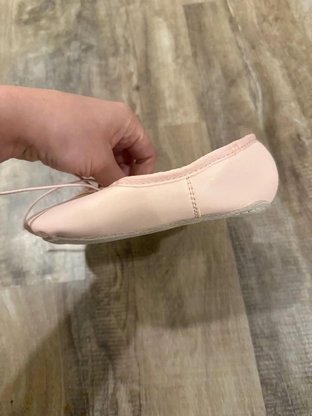 Danskin Pale Pink Kids Ballet Flats with Tie